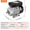 Elektrický motor 0.75KW 2850 rpm AC 220~240V 5.15A B34 19mm hriadeľ