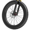Bezior X-PLUS Electric Bike 1500W Motor 48V 17.5Ah Battery 26*4.0 Inch Fat Tire Mountain Bike 40Km/h Max Speed 200kg Load 130KM Range LCD Display IP54 Wateroroof - Black