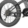 Bezior X-PLUS Electric Bike 1500W Motor 48V 17.5Ah Battery 26*4.0 Inch Fat Tire Mountain Bike 40Km/h Max Speed 200kg Load 130KM Range LCD Display IP54 Wateroroof - Black