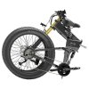 Bezior X-PLUS Electric Bike 1500W Motor 48V 17.5Ah Battery 26*4.0 Inch Fat Tire Mountain Bike 40Km/h Max Speed 200kg Load 130KM Range LCD Display IP54 Wateroroof - Black