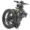 Bezior X-PLUS Electric Bike 1500W Motor 48V 17.5Ah Battery 26*4.0 Inch Fat Tire Mountain Bike 40Km/h Max Speed 200kg Load 130KM Range LCD Display IP54 Wateroroof - Black