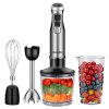 BioloMix BHB1200 4 in 1 1200W Handheld Blender Mixer With Stainless Steel Blades/BPA-Free