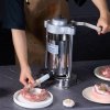 Vertikálna plnička na klobásy 2 L / 5 LBS, nerez 304, 2 trubice