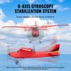 Diaľkovo ovládané lietadlo 2.4GHZ 2 kanály 6-osý gyroskop 2× batérie