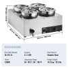Elektrický bain-marie na polievy 4×7.4QT nerez, 1500W, 86~185°F