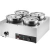 Elektrický bain-marie na polievy 4×7.4QT nerez, 1500W, 86~185°F