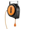 Navíjačka predlžovacieho kábla 19 m, 1600 W, 1 m kábel, 180° držiak