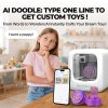 AOSEED X-MAKER JOY AI+ V4.0 3D Printer for Kids, 120x120x120mm Build Volume, 260℃ Nozzle Temperature, 300mm/s Print Speed, Wi-Fi & App Control, Fully Enclosed