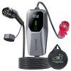 VDL EC31 Portable EV Charger, 11KW Fast Charging, 5m Charging Cable, 6A-16A Adjustable Current, Type 2 CEE 3-Phase Socket, IEC 62196-2, IP65 Waterproof, LCD Screen
