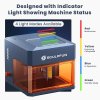 SCULPFUN iCube Ultra Dual 12W+1.2W Laser Engraver, 10000mm/min Speed, 0.08/0.03mm Laser Spot, 150x135mm Working Area, Built-in Smoke Filter, 4 Light Modes, Easy to Assemble