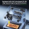 SCULPFUN iCube Ultra Dual 12W+1.2W Laser Engraver, 10000mm/min Speed, 0.08/0.03mm Laser Spot, 150x135mm Working Area, Built-in Smoke Filter, 4 Light Modes, Easy to Assemble