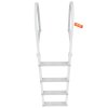 Odnímateľný 4-stupňový rebrík na čln, hliník, 500 lbs, 3.1'' protišmyk