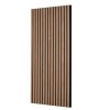 Akustické drevené lamelové panely na stenu, mdf, 23.6×47.2 inch, orech