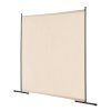 Paraván jednopanelový 6FT, voľne stojaci, do kancelárie, béžový