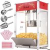 Popcornovač 1615W, 16 Oz ketlík temperované sklo, 3 nerezové naberačky