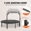 Skladacia mini trampolína 52 inch, nosnosť 450lbs, 4 výšky madla