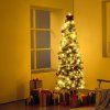 Umelý vianočný stromček 6.5ft s 250 bielymi led, kovový stojan
