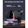 Elektrický krájač mäsa 7.5 inch, 180W, 2× sus420 čepele, 0-0.6 inch