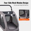 Kočík pre psy a mačky, 4 kolieska, brzdy, nosnosť 160lbs, sieťka