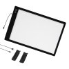 Led podložka A2 pre rysovanie, 6 úrovní jasu, nabíjateľná, čierna