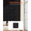 Nástenné 3d panely pvc 33 kusov 11.81×11.81 in 32 sq.ft matná čierna