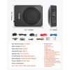 Podsedadlový aktívny subwoofer 8" 400W, slim, vstavaný zosilňovač
