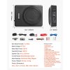 Podsedadlový subwoofer 10" 300W nízky profil hi/lo vstup s ovládačom