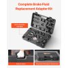 Sada adaptérov na odvzdušnenie bŕzd, 12 ks, s rukoväťou, pre autá