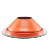 Strešný lem na rúry 10"–19", silikón, −101–437℉, červená základňa
