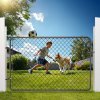 Brána z pletiva nastaviteľná 72×48 in s plastovým povlakom bez stĺpov