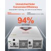 Hybridný solárny menič 3500W 24V 220/230V čistý sínus 100A mppt wifi