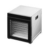 Sušič potravín 10 nerezových tácok 1000W, nastav. teplota, 24h časovač
