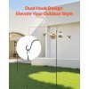 Dvojitý pastiersky hák do záhrady 8 ks, 2345 mm × 19 mm na rastliny