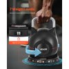 Nastaviteľná kettlebell 7 stupňov 2,5-20 kg, hliník a ABS, pre tréning