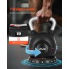 Nastaviteľný kettlebell 1.5–10 kg, 7 úrovní, hliník/abs, na tréning
