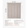 Vertikálne panely zatemňujúce 116–218 cm šírka × výška 243 cm, hnedé