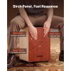 Cajon s vnútornými gitarovými strunami, brezové drevo, 305×305×430 mm