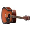Dreadnought akustická gitara 41 in / 1041.4 mm sunburst s púzdrom