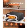 Elektrická pizza rúra 12" 1450W 572°F časovač termostat duálne trubice