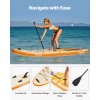 Nafukovací paddleboard 3.35m × 84cm × 15cm s pumpou, pádlom a batohom