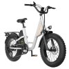 EKXBIKE L1 Electric Bike, 1000W Motor, 48V 15.6Ah Battery, 20*4 inch Fat Tire, 55km/h Max Speed, 80km Range, Disc Brake, Front & Rear Suspension, Shimano 7-speed, LCD Display