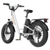 EKXBIKE L1 Electric Bike, 1000W Motor, 48V 15.6Ah Battery, 20*4 inch Fat Tire, 55km/h Max Speed, 80km Range, Disc Brake, Front & Rear Suspension, Shimano 7-speed, LCD Display