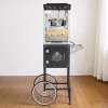 Stroj na popcorn s vozíkom, 0,2 kg kotol, 800 W, 48 porcií, pc dvere
