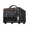 Transformátor napätia 6000 VA 110V↔220V, 3×US, 3×EU, LCD, istič