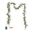 Vianočná girlanda 2011 mm umelé zelenie s olivovými listami a bobuľami