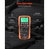Digitálny multimeter 4000 počítaní TRMS DC/AC, auto rozsahy V A Ω F °C