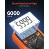 Digitálny multimeter trms 6000 zobrazení dc/ac, ncv, odpor, kapacita