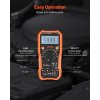 Digitálny multimeter trms 6000 zobrazení dc/ac, ncv, odpor, kapacita