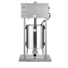 Elektrický plnič klobás 22 LBS / 10 L, s pedálom, nerez, 4 trubice