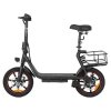 DYU C4 Folding Electric Scooter, 250W Motor, 36V 10AH Battery, 14 Inch Tires, 25km/h Max Speed, 42km Range, Front & Rear Disc Brakes